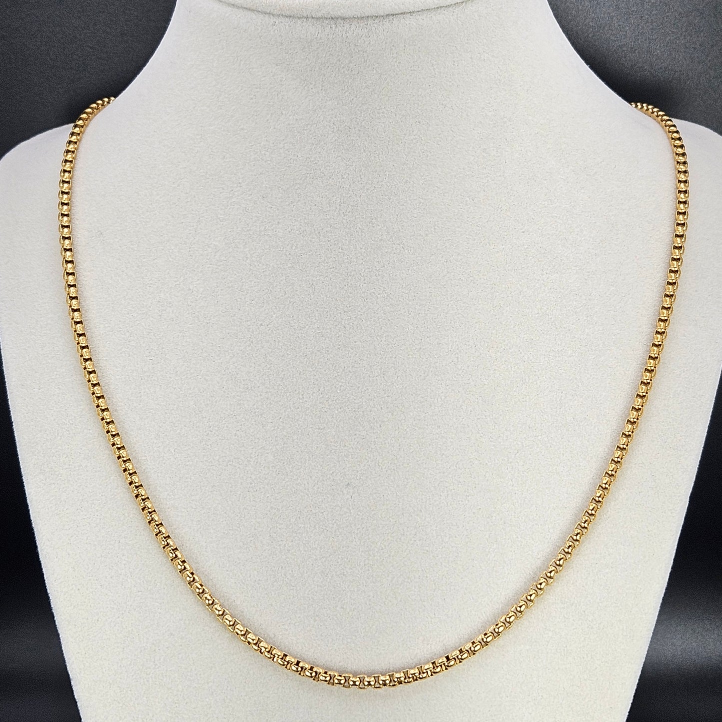 Rolo Gold Plated Stainless Steel Chain 3mm