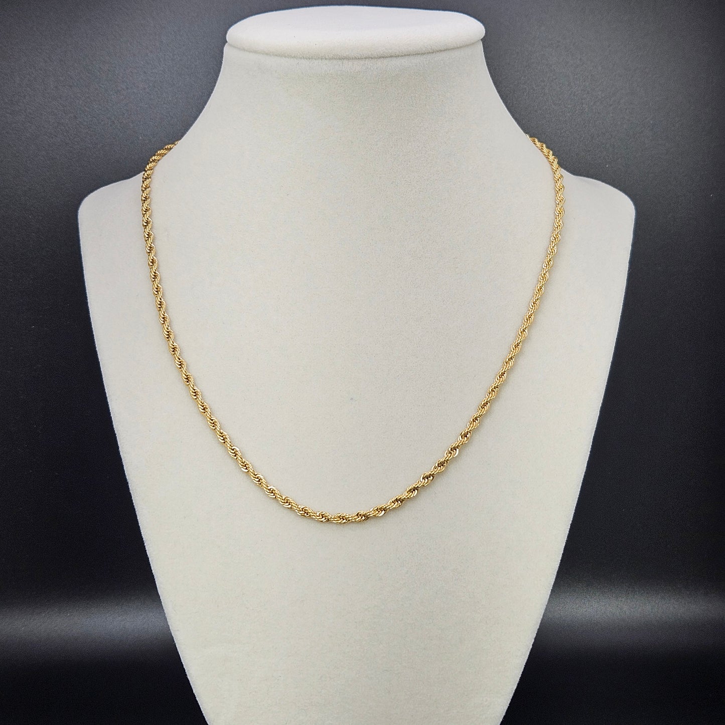 3mm Stainless Steel or Gold Plated Rope