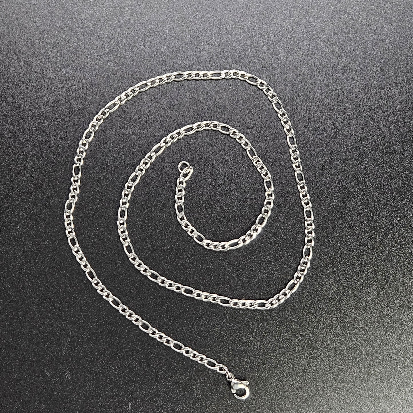 2mm Stainless Steel or Gold Plated Figaro Chain