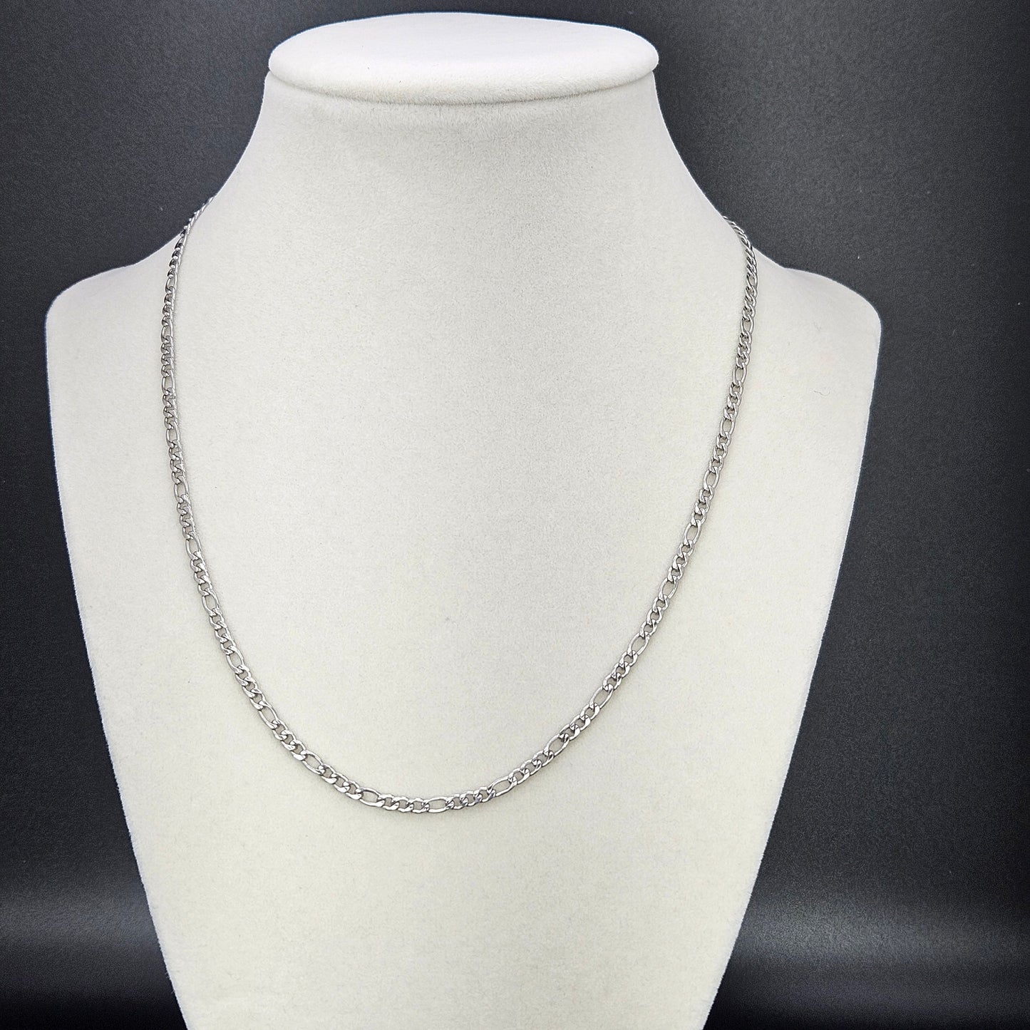 2mm Stainless Steel or Gold Plated Figaro Chain
