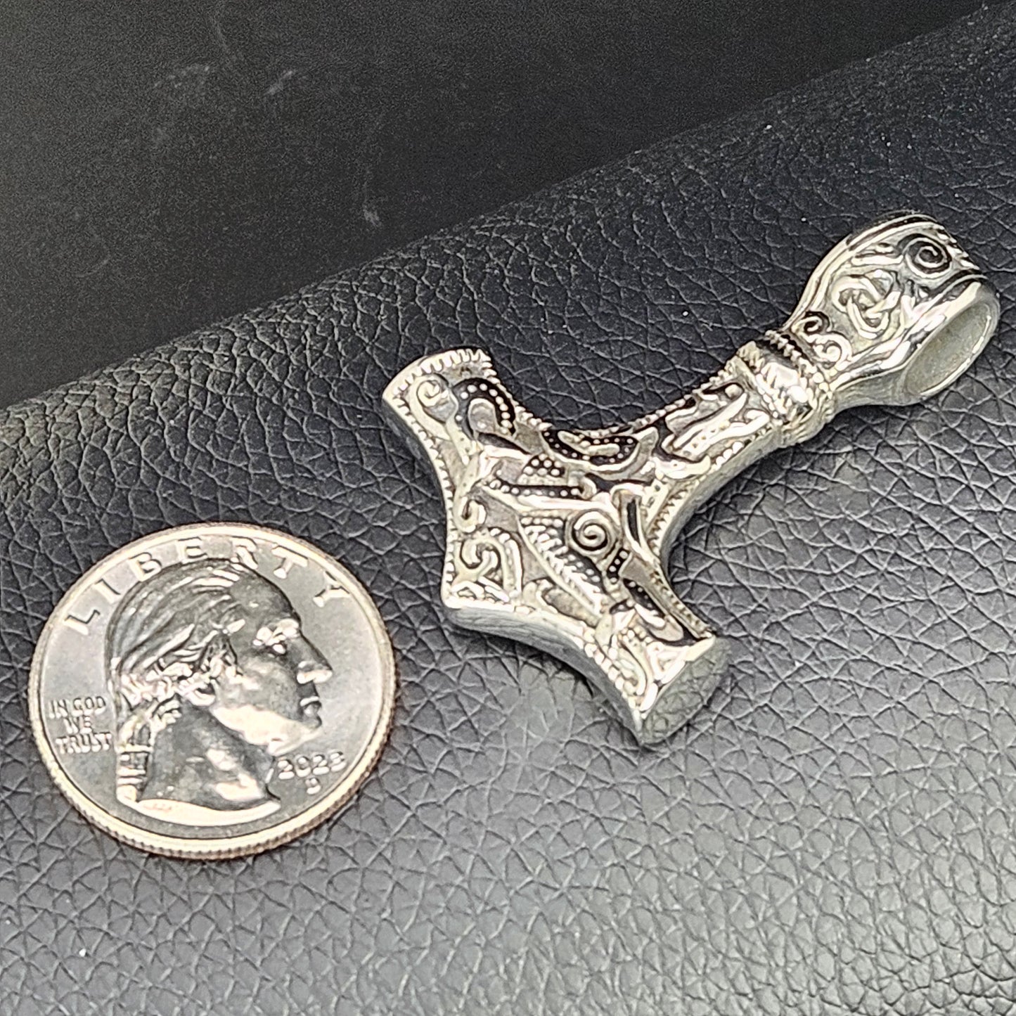 Nordic Hammer Stainless Steel Necklace