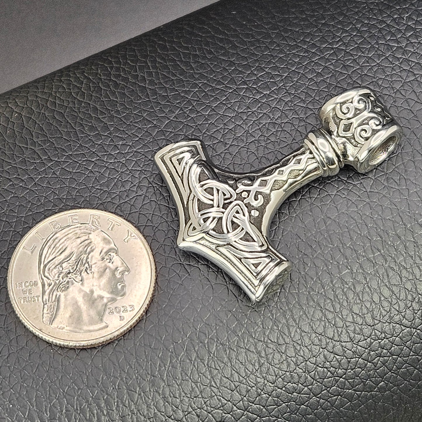 Viking Hammer Stainless Steel Necklace