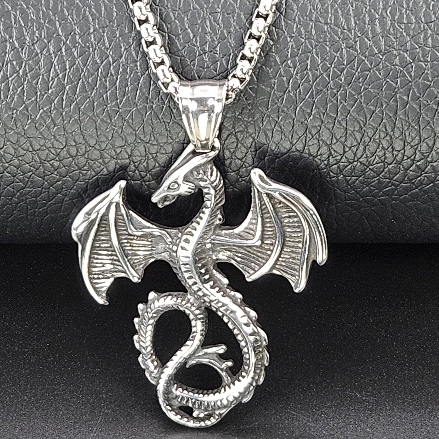 Dragon Solid Stainless Steel Necklace