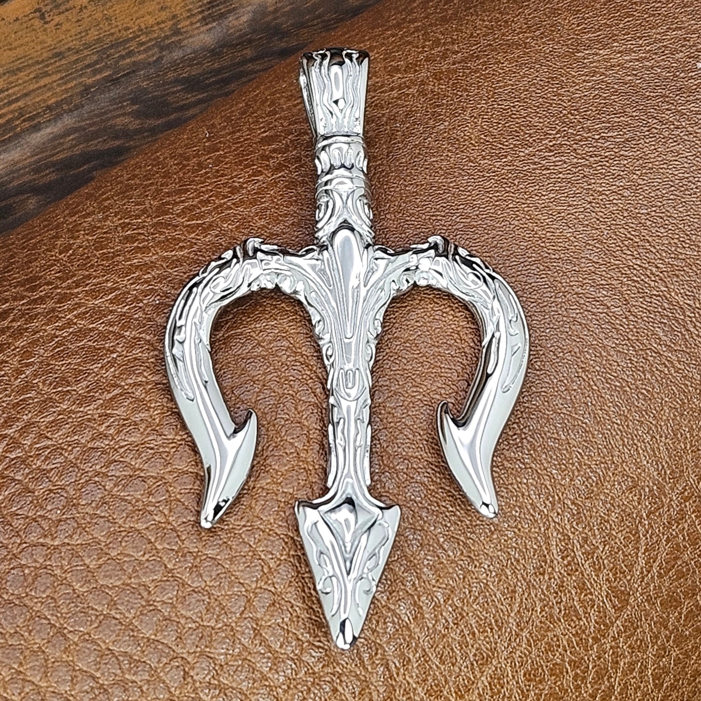 Trident Stainless Steel Necklace