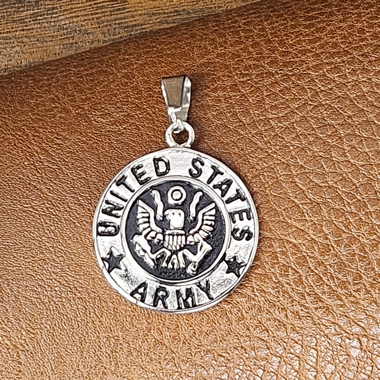 Army Pendant Stainless Steel Necklace or Key Chain