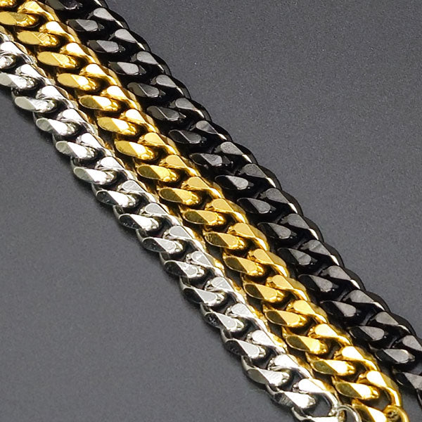 8mm Stainless Steel 8" Curb Bracelet