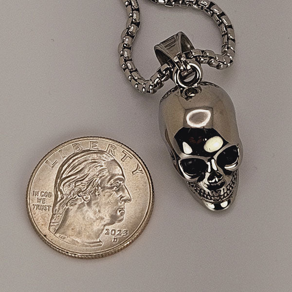 Small Skull Stainless Steel Necklace