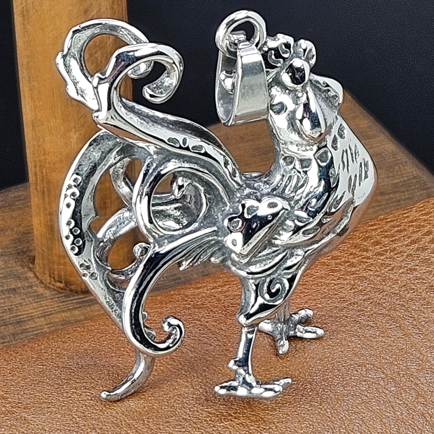 Rooster Stainless Steel Necklace