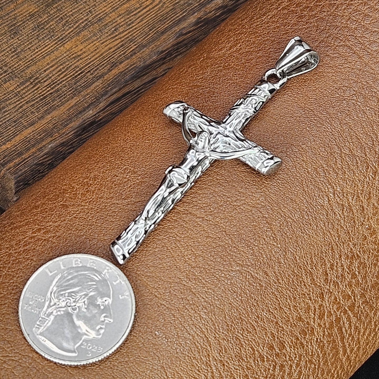 Crucifix Stainless Steel Necklace
