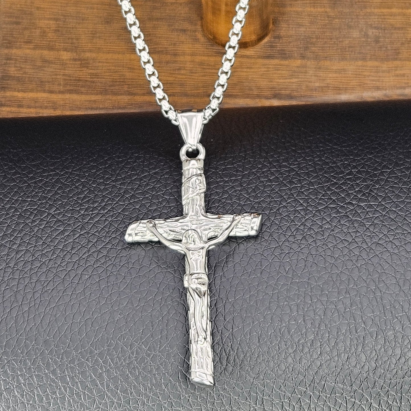 Crucifix Stainless Steel Necklace